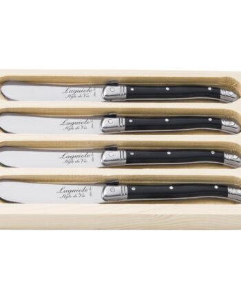 Laguiole Smørkniv  -pak  Sort