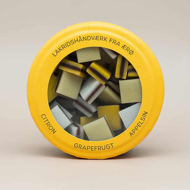 Lakridskonfekt Med Citron Grapefrugt Og Appelsin