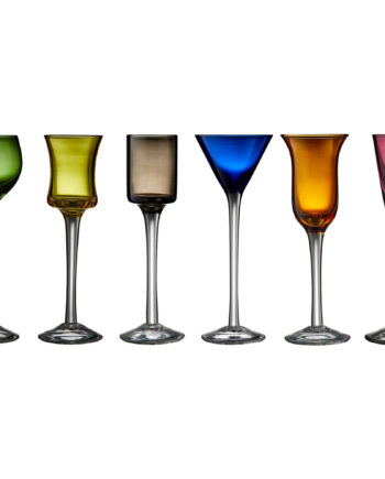 Lyngby Glas Snapseglas På Fod    Stk