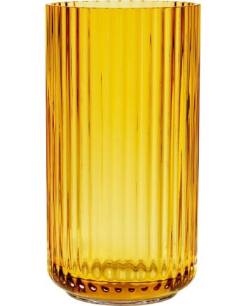 Lyngby Porcelæn Lyngbyvasen 20 Cm  Glas Amber