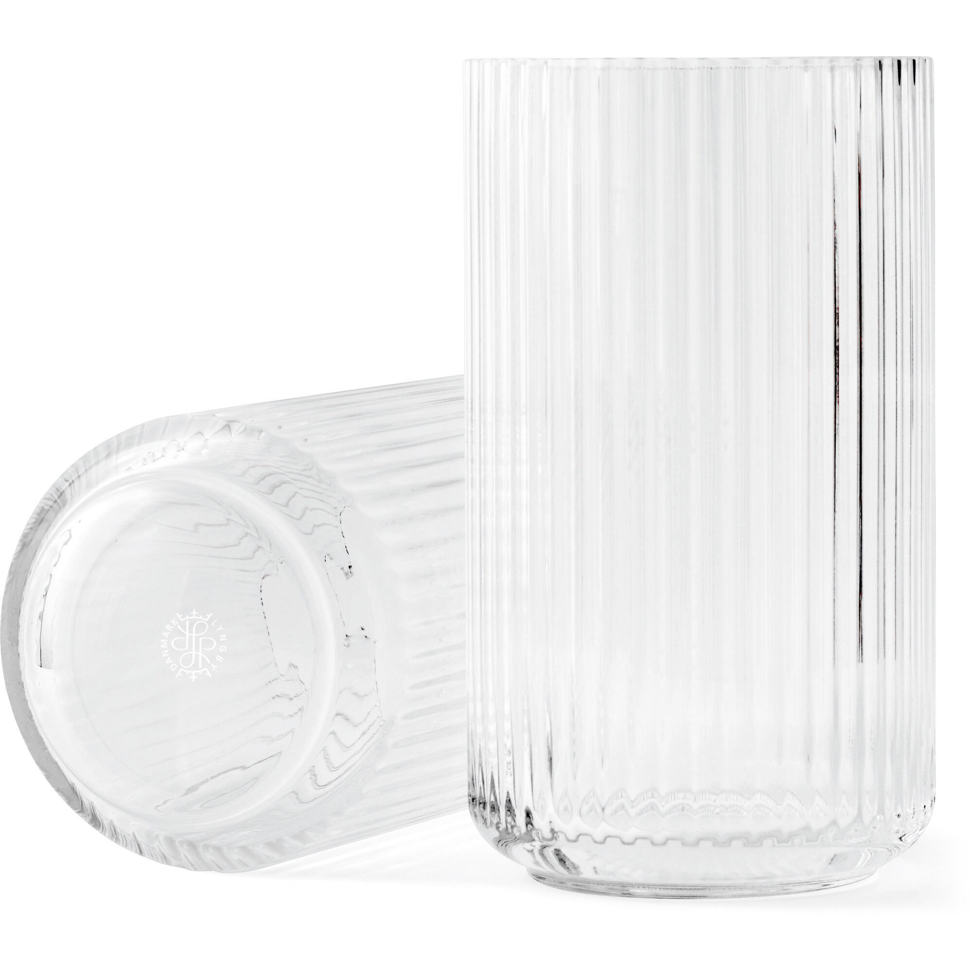 Lyngby Porcelæn Lyngbyvasen 25 Cm Glas Klar