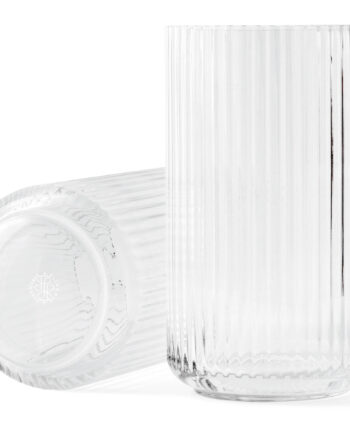 Lyngby Porcelæn Lyngbyvasen 38 Cm  Glas Klar