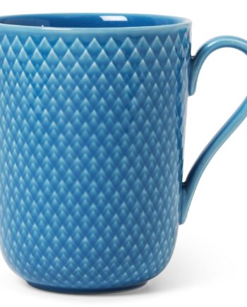 Lyngby Porcelæn Rhombe Color Krus Med Hank 33 Cl  Blå