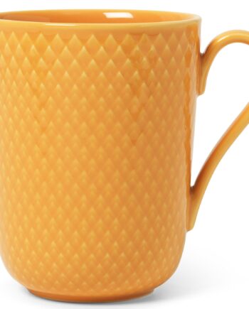 Lyngby Porcelæn Rhombe Color Krus Med Hank 33 Cl  Gul