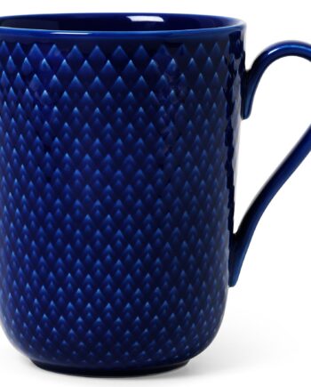 Lyngby Porcelæn Rhombe Color Krus Med Hank 33 Cl  Mørkeblå