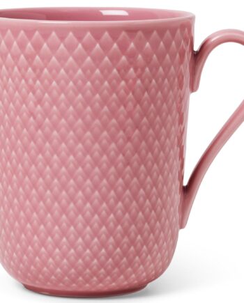 Lyngby Porcelæn Rhombe Color Krus Med Hank 33 Cl  Rosa