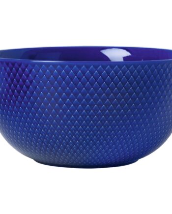 Lyngby Porcelæn Rhombe Color Serveringsskål Mørk Blå 22 Cm