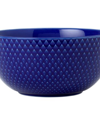 Lyngby Porcelæn Rhombe Color Skål 13 Cm  Mørkeblå