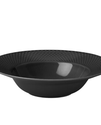 Lyngby Porcelæn Rhombe Earth Dyb Tallerken 24   Cm  Slate