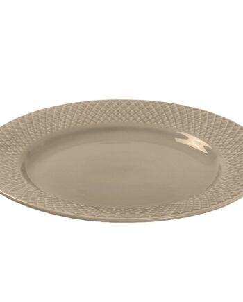 Lyngby Porcelæn Rhombe Earth Frokosttallerken 23 Cm  Clay