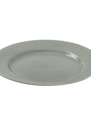 Lyngby Porcelæn Rhombe Earth Frokosttallerken 21 Cm  Moss