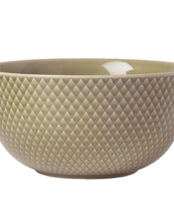 Lyngby Porcelæn Rhombe Earth Serveringsskål 17   Cm  Clay
