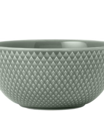 Lyngby Porcelæn Rhombe Earth Skål 13 Cm  Moss