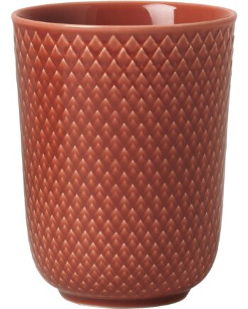 Lyngby Porcelæn Rhombe Krus 33 Cl Terracotta