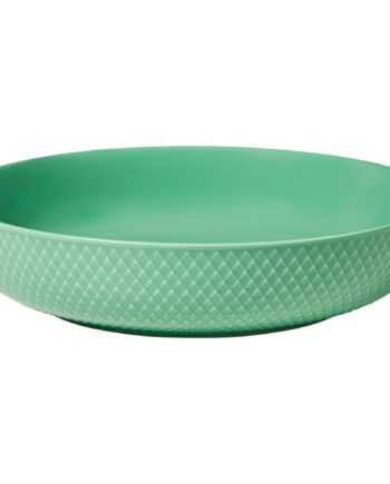 Lyngby Porcelæn Rhombe Serveringsskål 28 Cm  Grøn