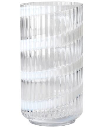 Lyngby Porcelæn Swirl Vase 20   Cm  Hvid