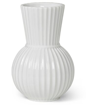 Lyngby Porcelæn Tura Vase  18 Cm  Hvid