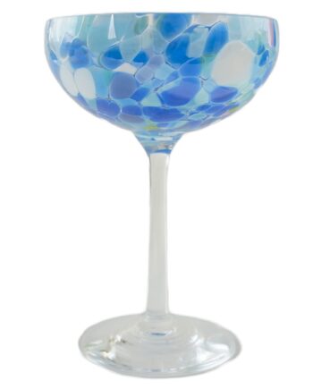 Magnor Swirl Champagneglas 22 Cl  Blå