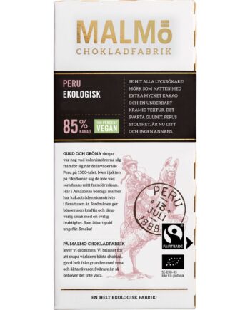 Malmö Chokladfabrik Peru 85
