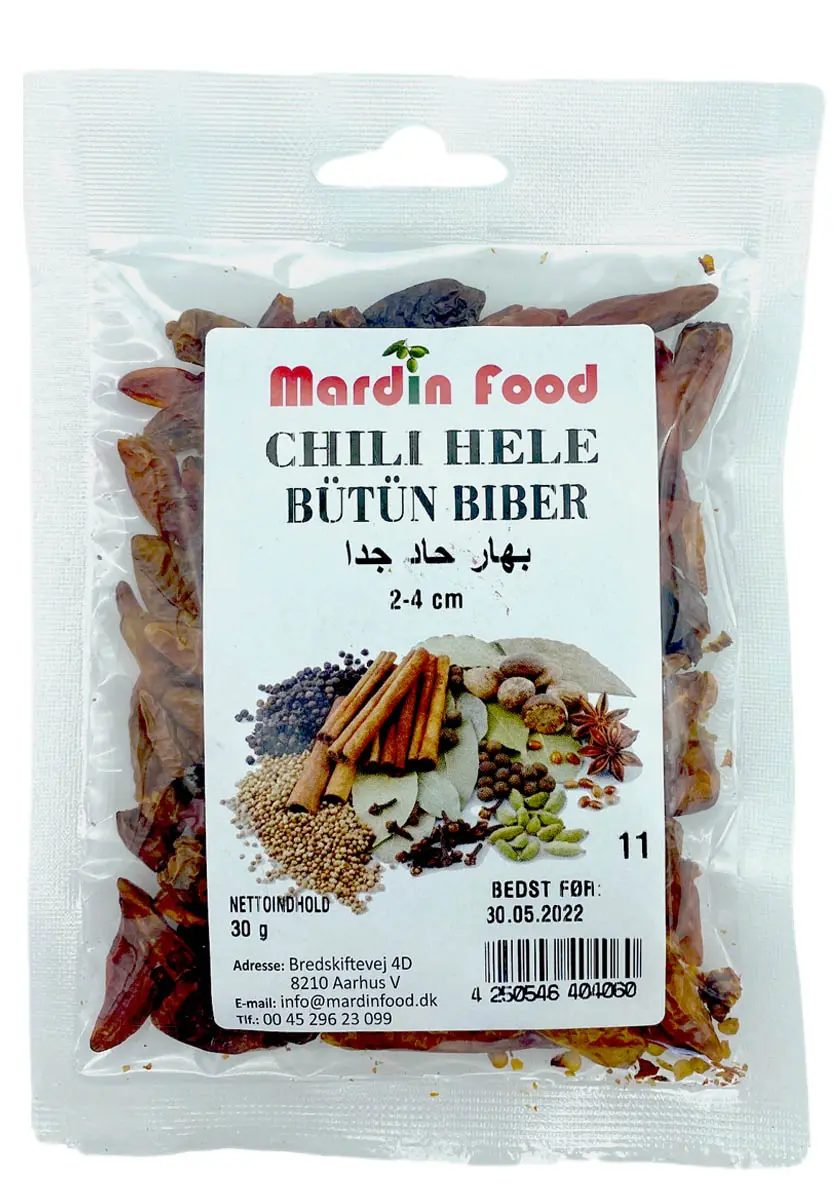 Mardin Food Tørret Chili  Hele 30
