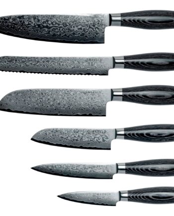 Mareld Akio Knivsæt    Knive  Sort