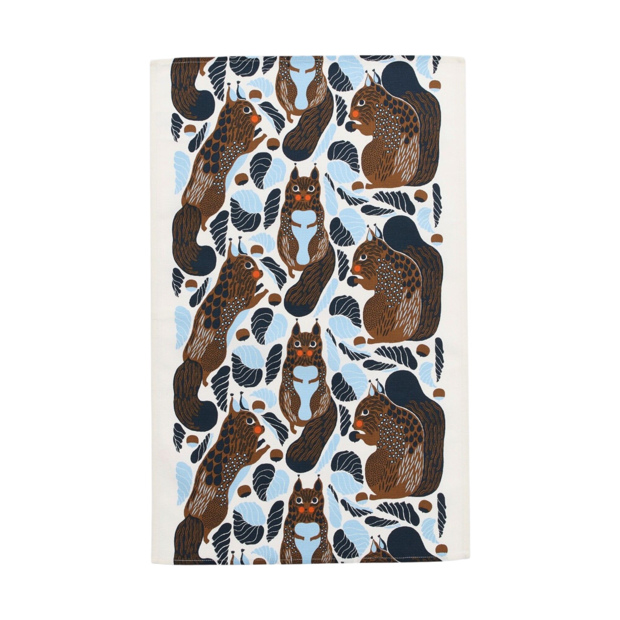Marimekko Kurre Køkkenhåndklæde 43    70 Cm  Hvid Lyseblå Toffee