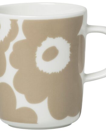 Marimekko Oiva Krus      Dl  Unikko  Hvid Beige