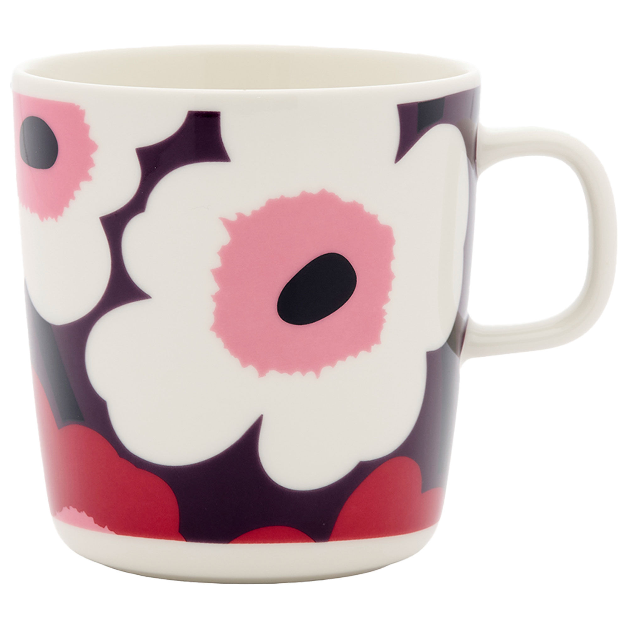 Marimekko Oiva Unikko Krus   Dl  Cranberry Pink