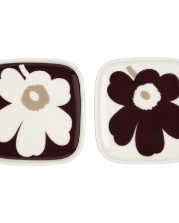 Marimekko Oiva Unikko Tallerken  10x10 Cm   -pack