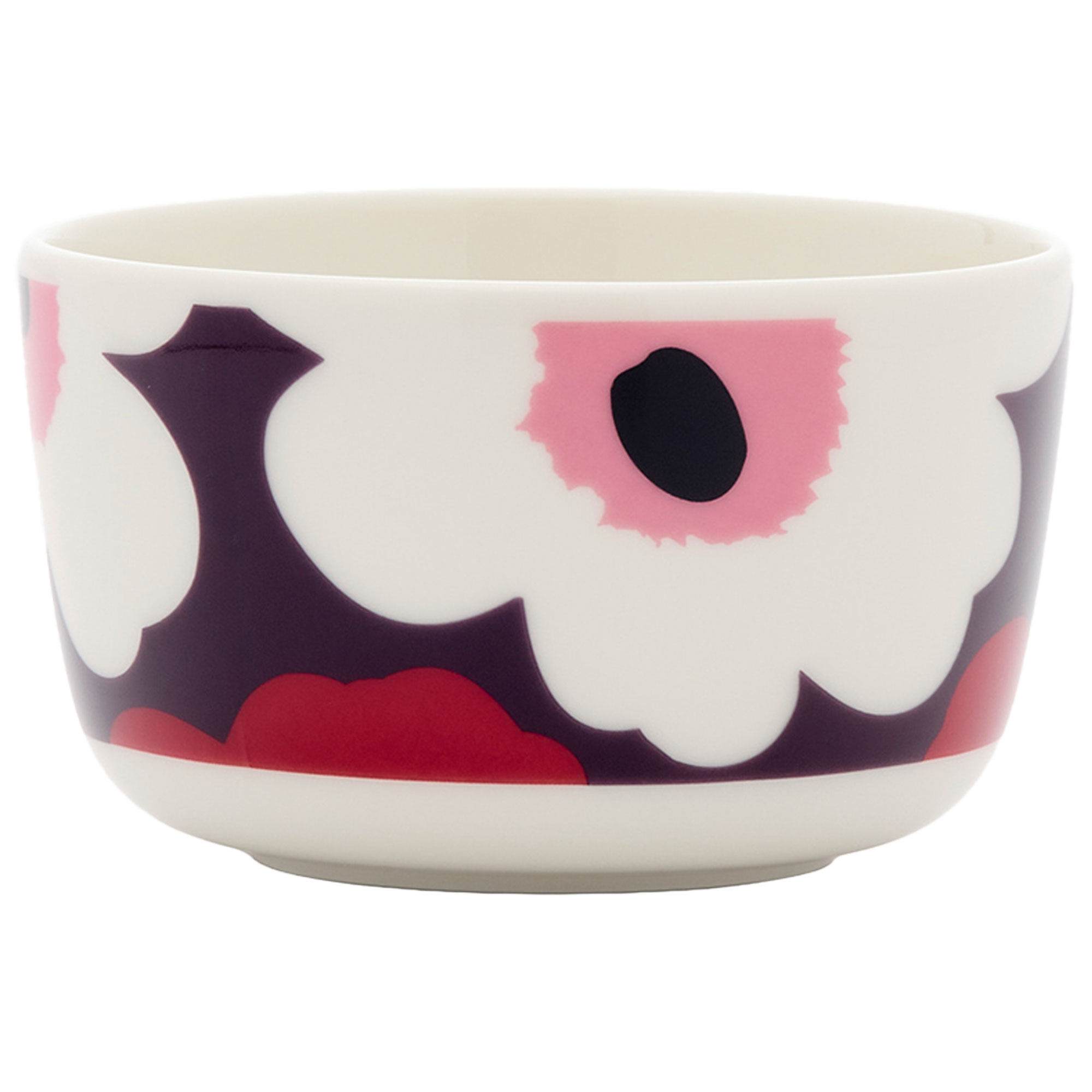 Marimekko Oivo Unikko Skål     Dl  Cranberry Pink