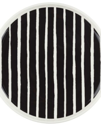 Marimekko Piccolo Tallerken 20 Cm  Hvid Sort