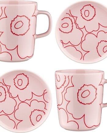 Marimekko Piirto Unikko Krus   Tallerken    Dele