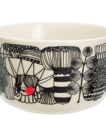 Marimekko Siirtolapuutarha Skål      Dl  Hvid Sort