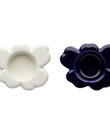 Marimekko Unikko Shape Fyrfadsstage  Cobalt Matte White    Stk