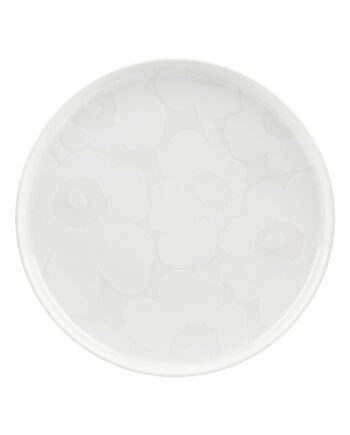 Marimekko Unikko Tallerken 25 Cm  Hvid