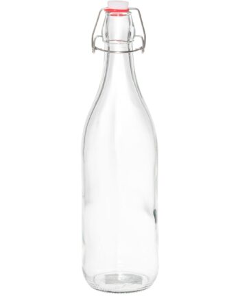 Marjukka Glasflaske Med Patentlåg   Liter
