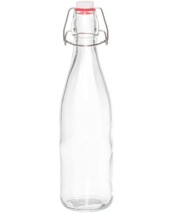 Marjukka Glasflaske Med Patentlåg     Liter