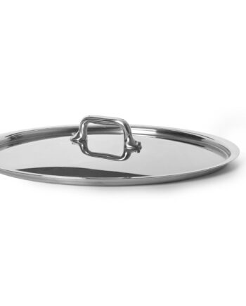 Mauviel Cook Style Låg   Rustfrit Stål  12 Cm