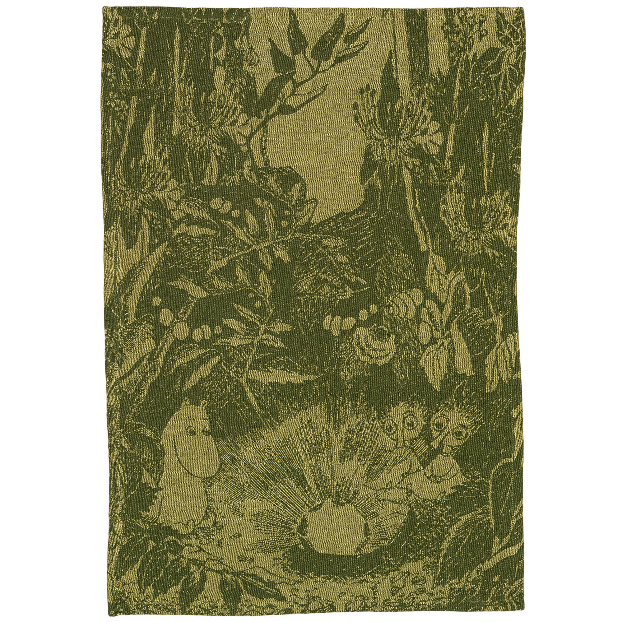 Moomin Arabia Mystikkens Skov Viskestykke 45    65 Cm  Grøn