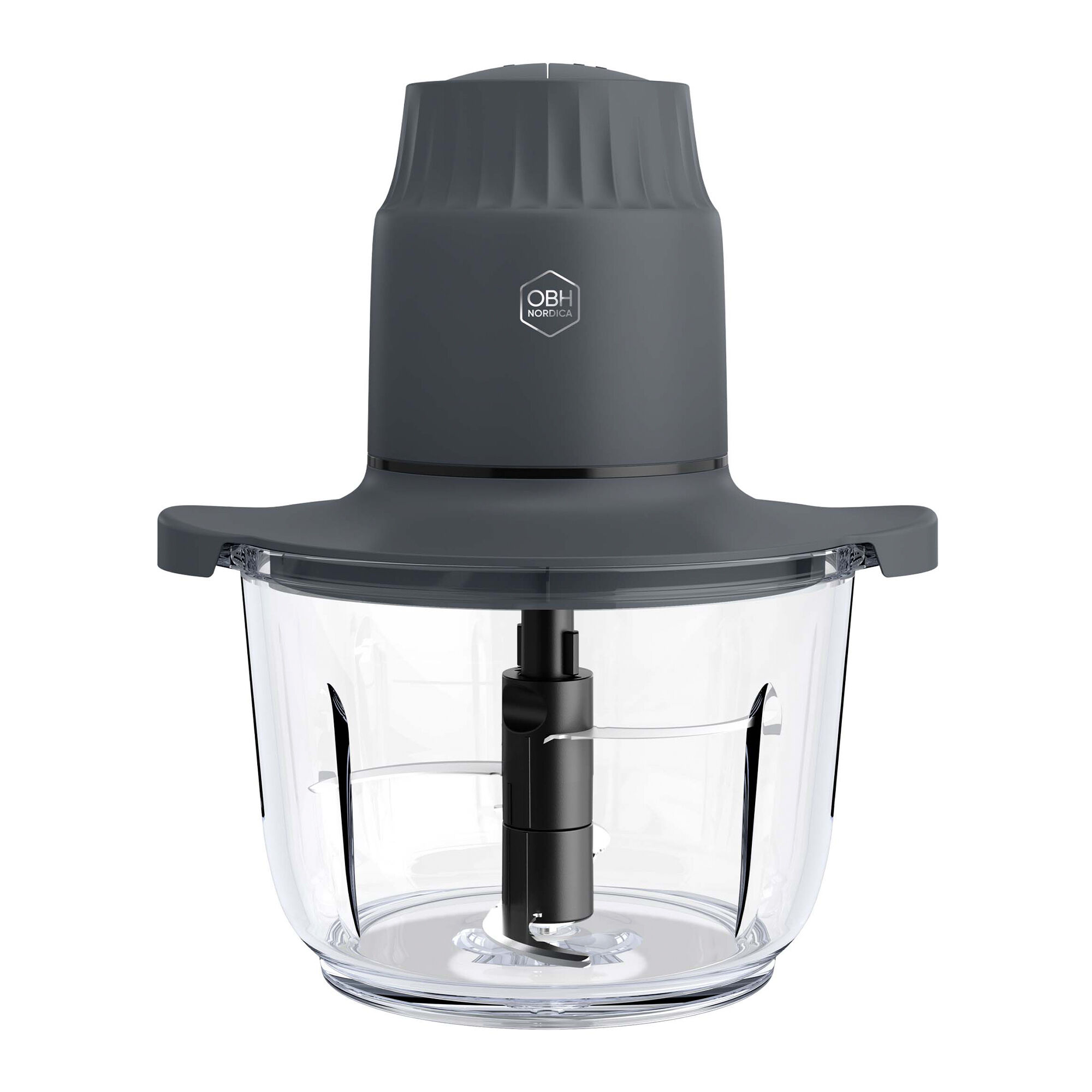 Obh Nordica Choppeo Minihakker   Liter  Sort Gennemsigtig