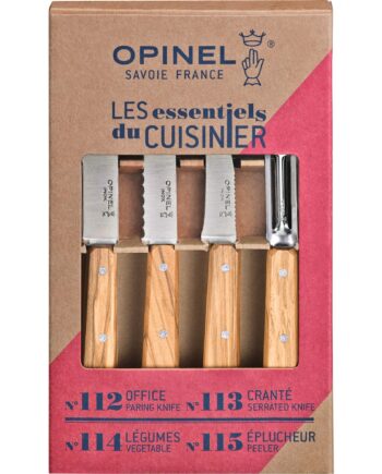Opinel Boxes Essentiel Knivsæt  Oliventræ