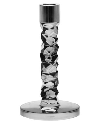 Orrefors Carat Lysestage 18 Cm  Antracit