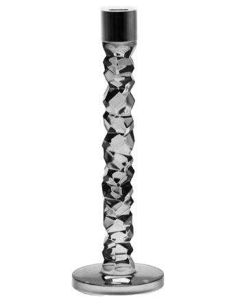 Orrefors Carat Lysestage 30 Cm  Antracit