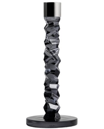 Orrefors Carat Lysestage  24   Cm    Stk  Antracit