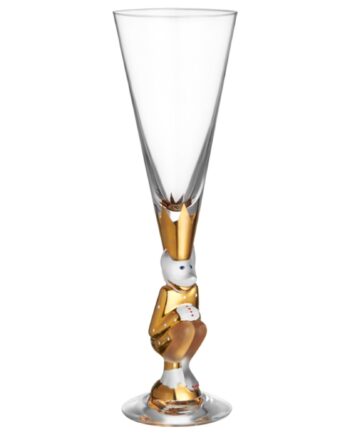 Orrefors Champagneglas The Sparkling Devil 19 Cl  Guld