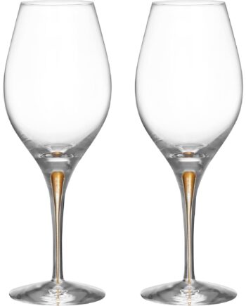 Orrefors Intermezzo Balance Vinglas 44 Cl  Guld