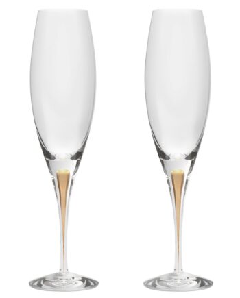 Orrefors Intermezzo Champagneglas Guld    Stk
