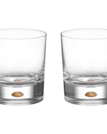 Orrefors Intermezzo Double Old Fashioned Drinksglas 25 Cl  Guld