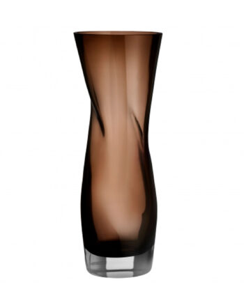 Orrefors Squeeze Vase 34 Cm  Røgfarvet