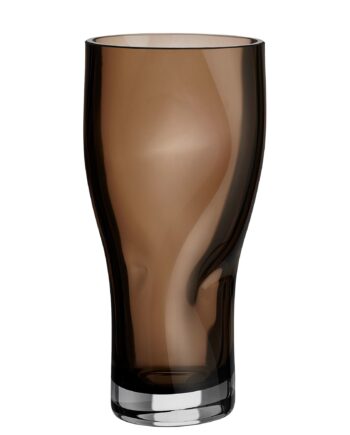 Orrefors Squeeze Vase 23 Cm  Smokey Brown